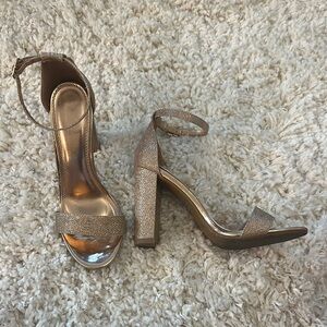 Rose Gold Block Heels